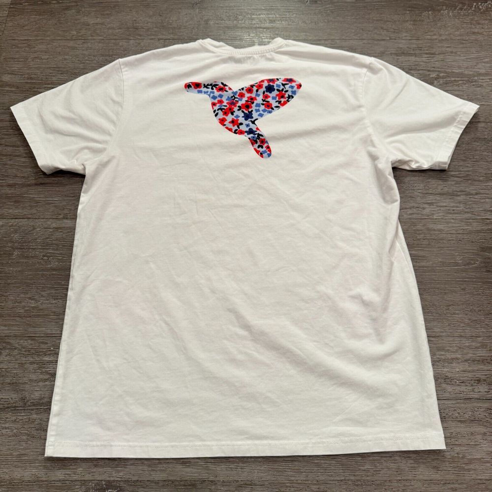 Birddogs Shirt Mens Large White Cotton Blend Graphic Logo Crew‎ Tee Athleisure